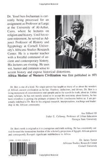 Africa: Mother of Western Civilization (African-American Heritage Series) (Paperback)