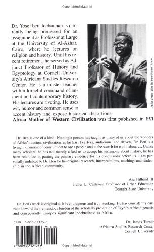 Africa: Mother of Western Civilization (African-American Heritage Series) (Paperback)