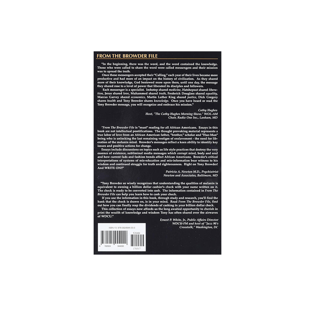 From the Browder File: 22 Essays on the African American Experience (Paperback)