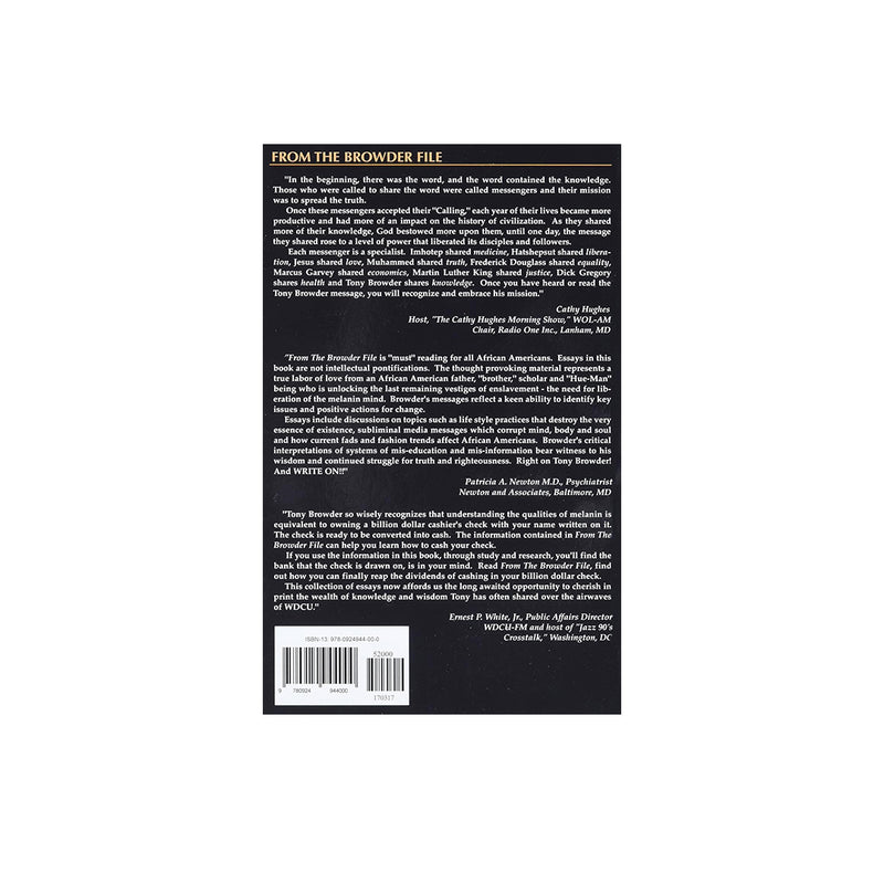 From the Browder File: 22 Essays on the African American Experience (Paperback)