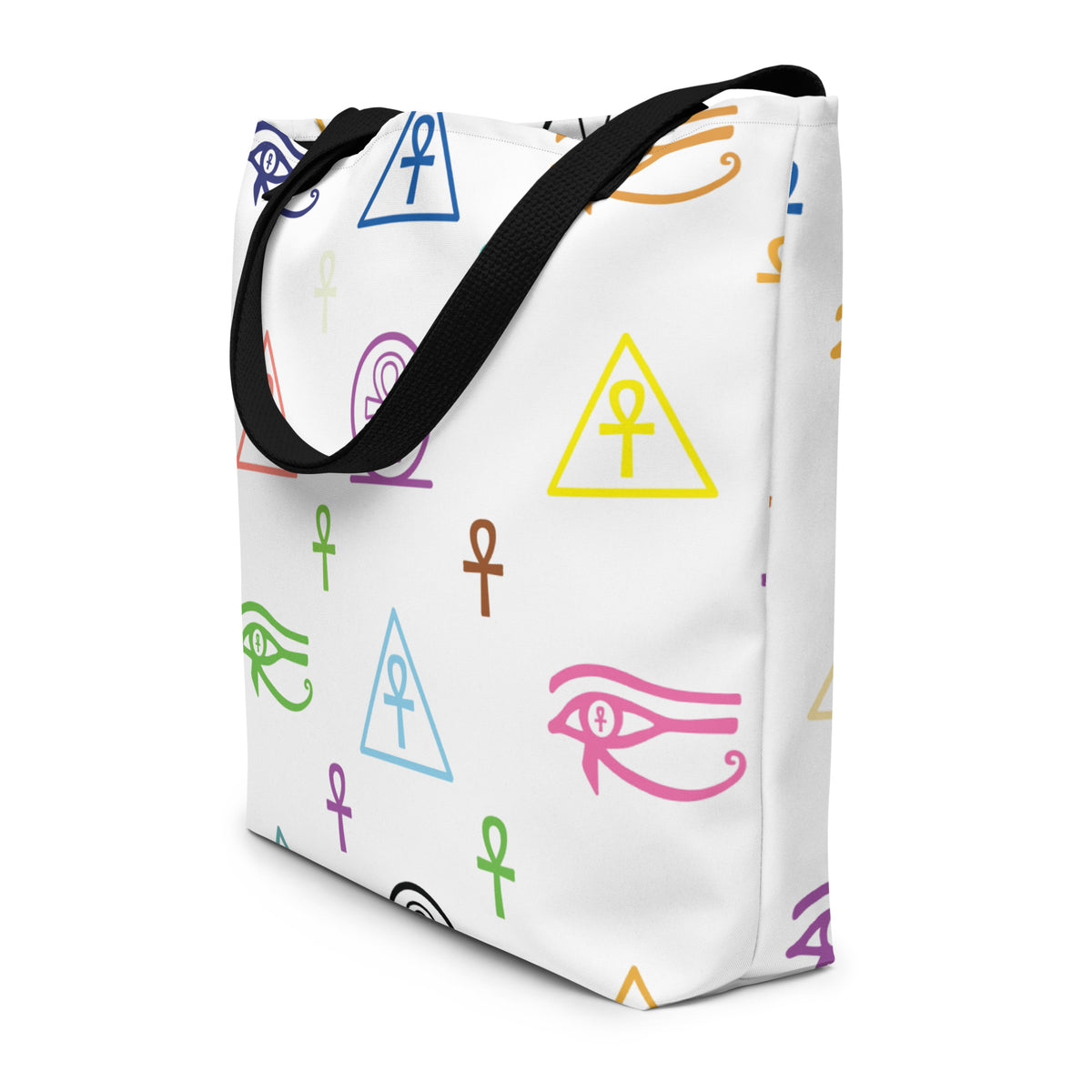 Ankh Awakening All-Over Print Large Tote Bag w/ Pocket ALT-01