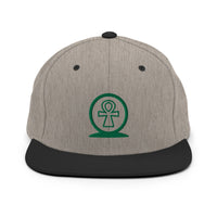Shen Ankh Symbol Snapback Hat - Green | AASH-06