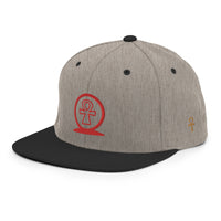 Shen Ankh Symbol Snapback Hat - Red | AASH-03
