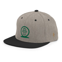 Shen Ankh Symbol Snapback Hat - Green | AASH-06
