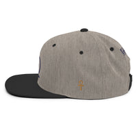 Shen Ankh Symbol Snapback Hat - Navy Blue | AASH-04