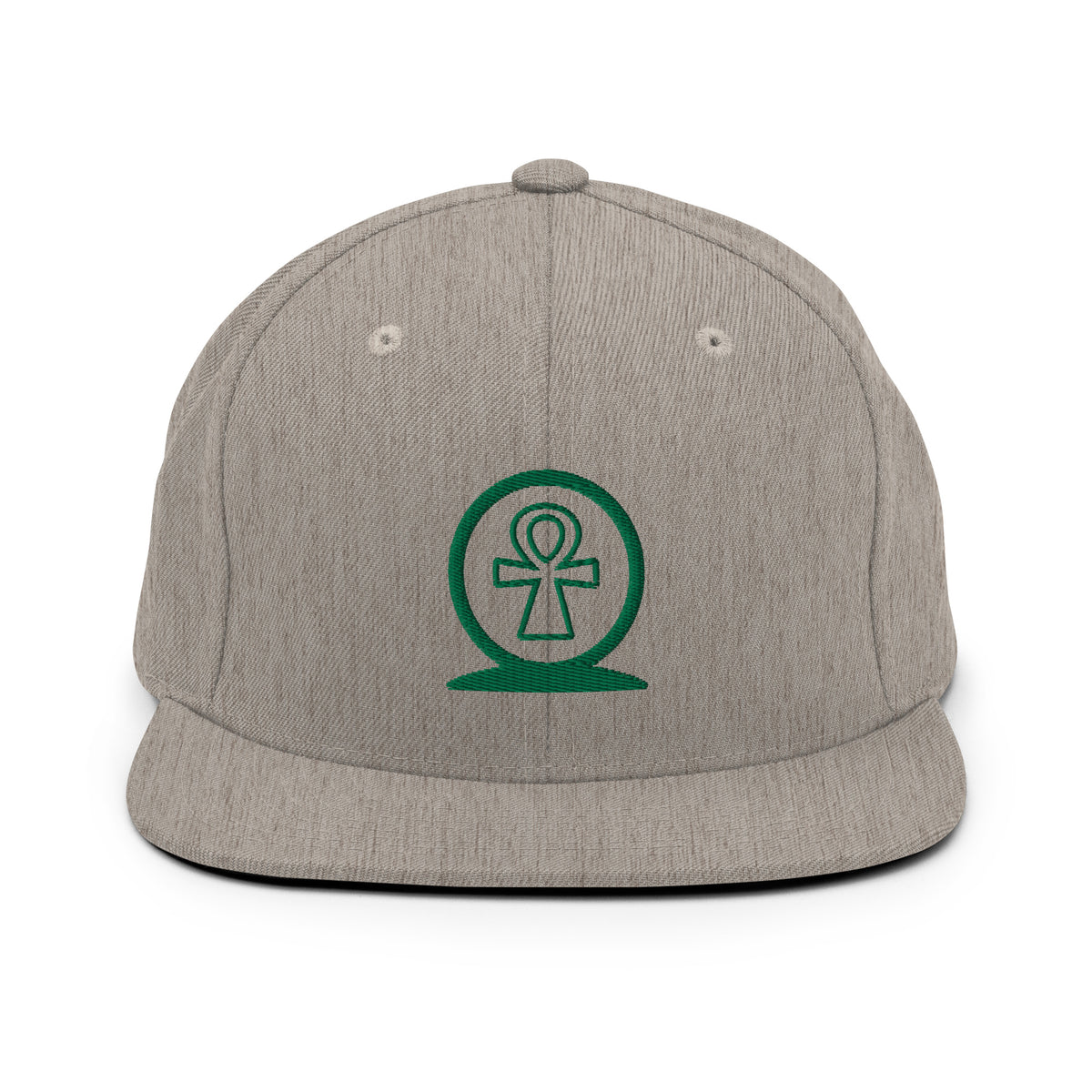 Shen Ankh Symbol Snapback Hat - Green | AASH-06