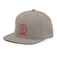 Shen Ankh Symbol Snapback Hat - Red | AASH-03