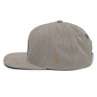 Shen Ankh Symbol Snapback Hat - Navy Blue | AASH-04