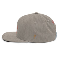 Shen Ankh Symbol Snapback Hat - Red | AASH-03