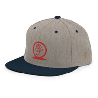Shen Ankh Symbol Snapback Hat - Red | AASH-03
