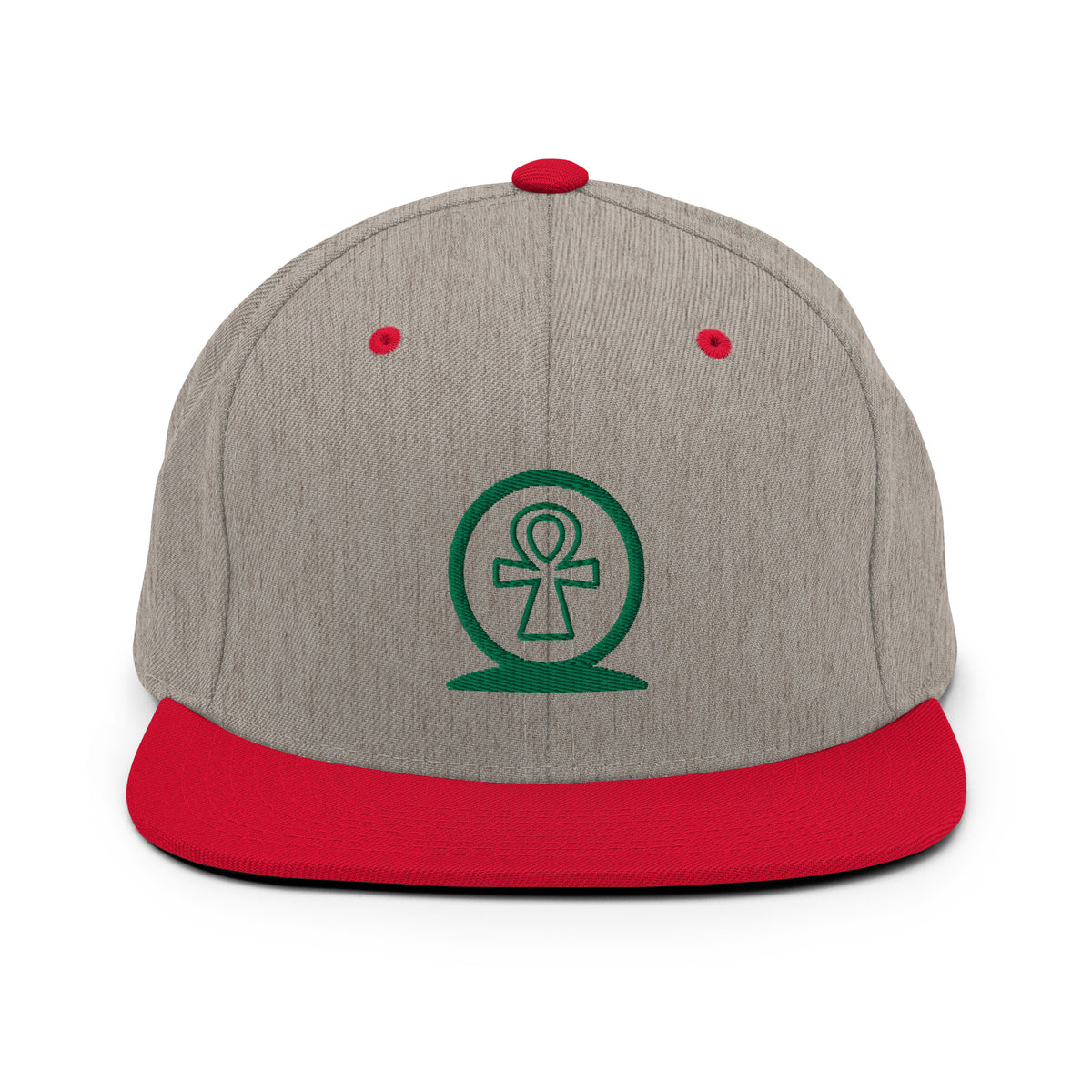 Shen Ankh Symbol Snapback Hat - Green | AASH-06