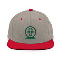 Shen Ankh Symbol Snapback Hat - Green | AASH-06