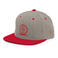 Shen Ankh Symbol Snapback Hat - Red | AASH-03