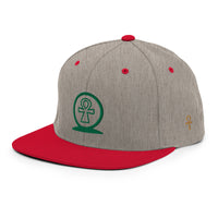 Shen Ankh Symbol Snapback Hat - Green | AASH-06