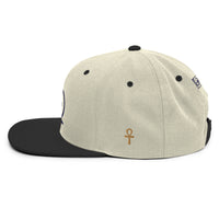Shen Ankh Symbol Snapback Hat - Navy Blue | AASH-04