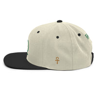 Shen Ankh Symbol Snapback Hat - Green | AASH-06