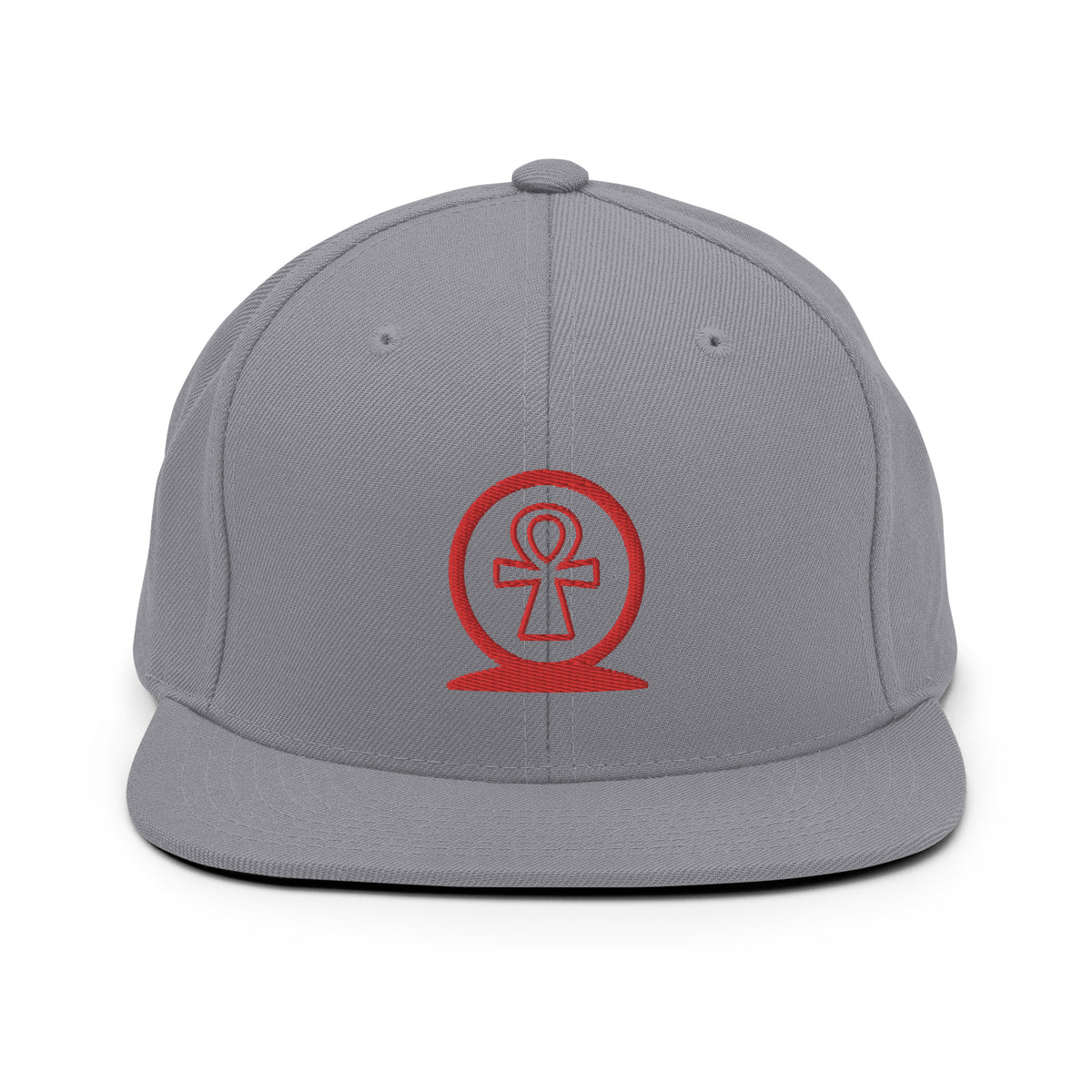 Shen Ankh Symbol Snapback Hat - Red | AASH-03