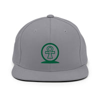 Shen Ankh Symbol Snapback Hat - Green | AASH-06