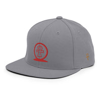 Shen Ankh Symbol Snapback Hat - Red | AASH-03